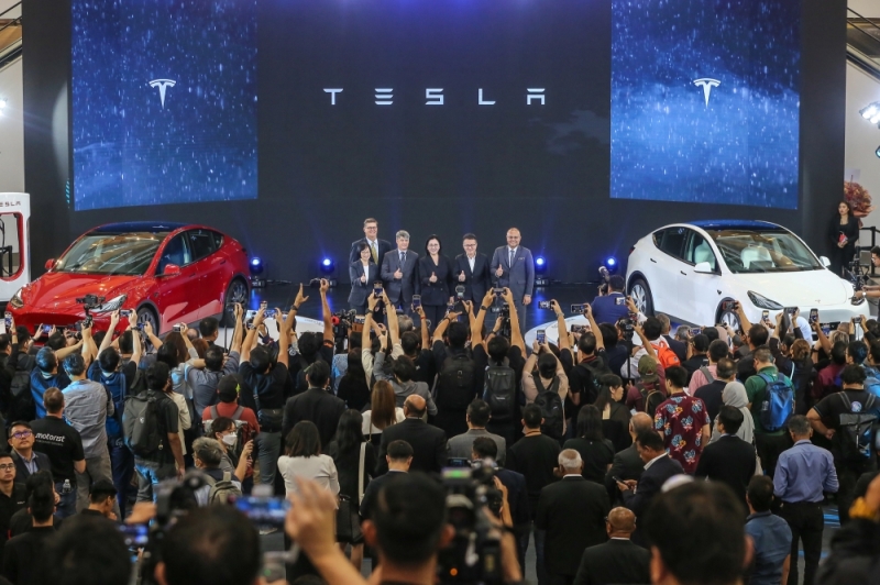 Lễ ra mắt xe điện Tesla Model Y tại Pavillion ở Kuala Lumpur vào tháng 7/2023. Ảnh: Malaymail