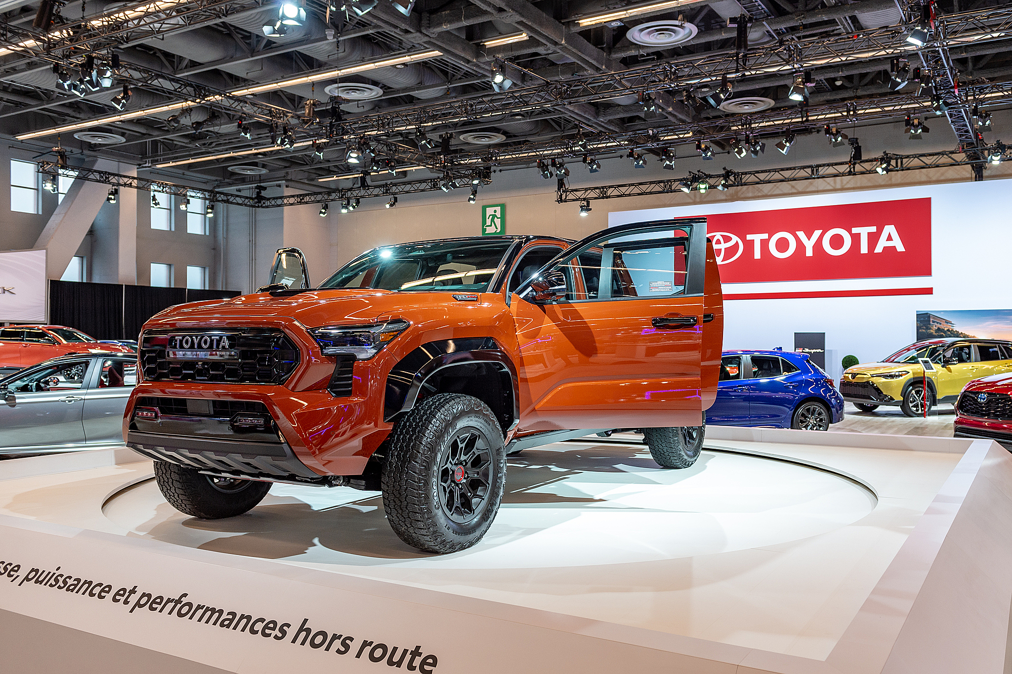 Xe Toyota trưng bày tại triển lãm Montreal International Auto Show 2024. Ảnh: Toyota