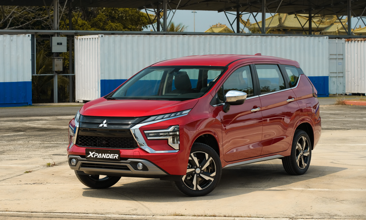 Phiên bản Mitsubishi Xpander Premium tại trường đua Đại Nam, Bình Dương. Ảnh: MMV